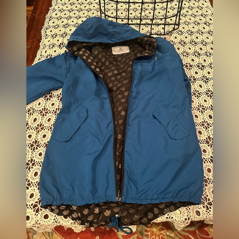 Worth Blue Utility Jacket With Patterned Lining - image 8